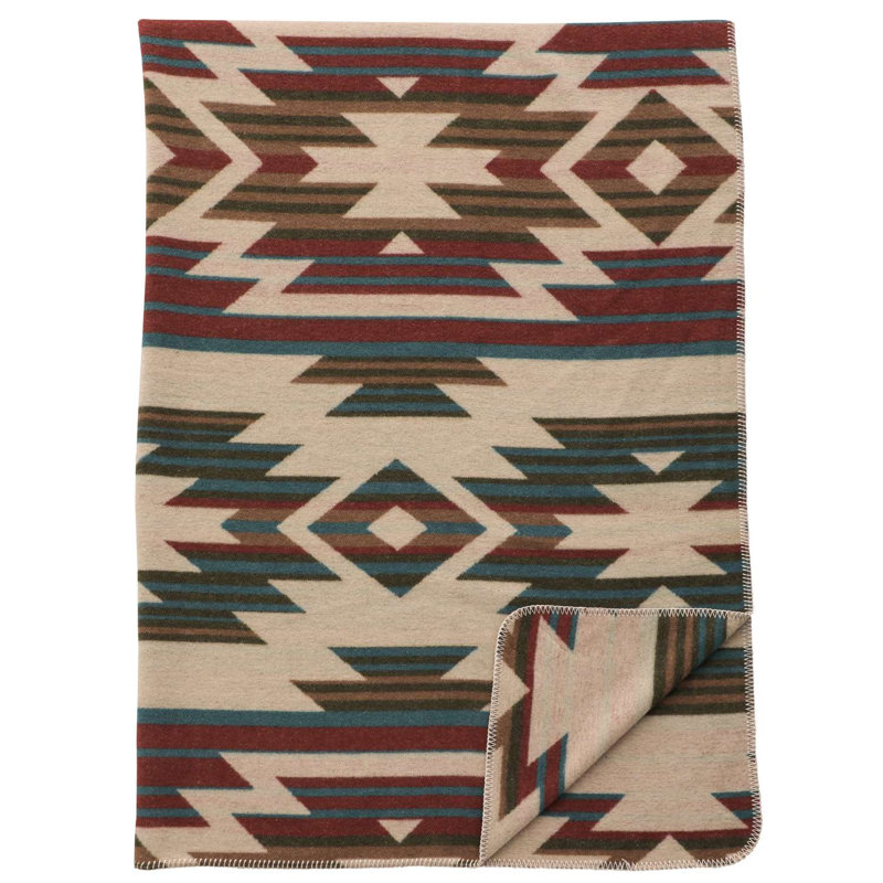 Wooded River Puesta Del Sol Throw - 60x72, Southwestern Sunset Blanket for Cabin Living Room Decor