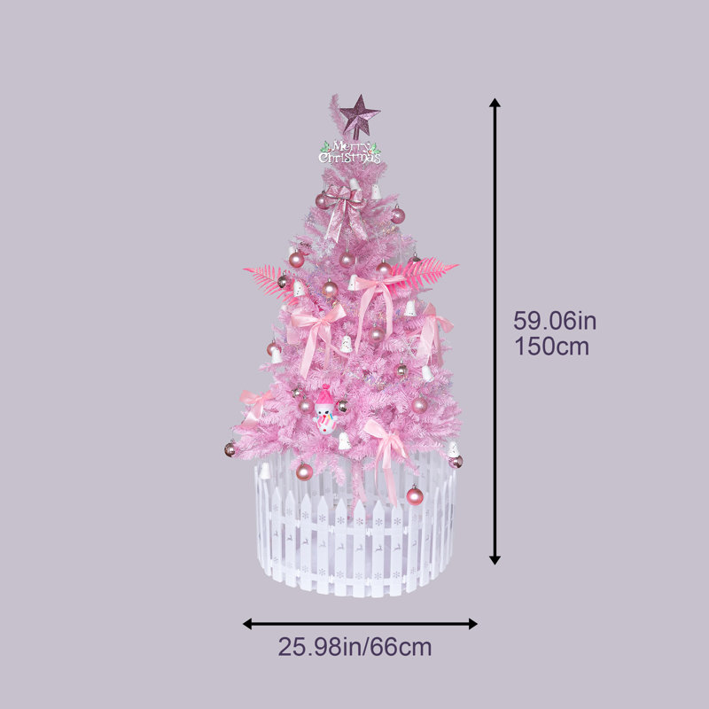 5FT Christmas Tree Pink