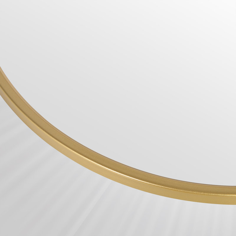 Shantris Metal Wall Mirror, 50 cm H x 50 cm W, Gold
