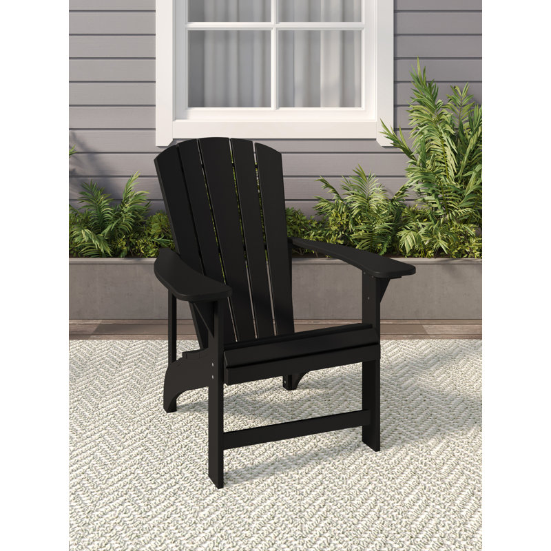 Chaise Adirondack classique Crystal Harbor Living, Noir