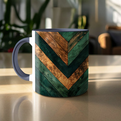 Chevron 11oz Accent Coffee Mug