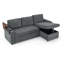 Chenille de luxe moderne avec lit escamotable, hublots, porte-gobelets et compartiments de rangement, lit contemporain gris, encastré-121106372