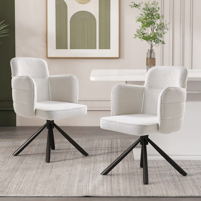 44.5cm H Wing Back Armchair in White