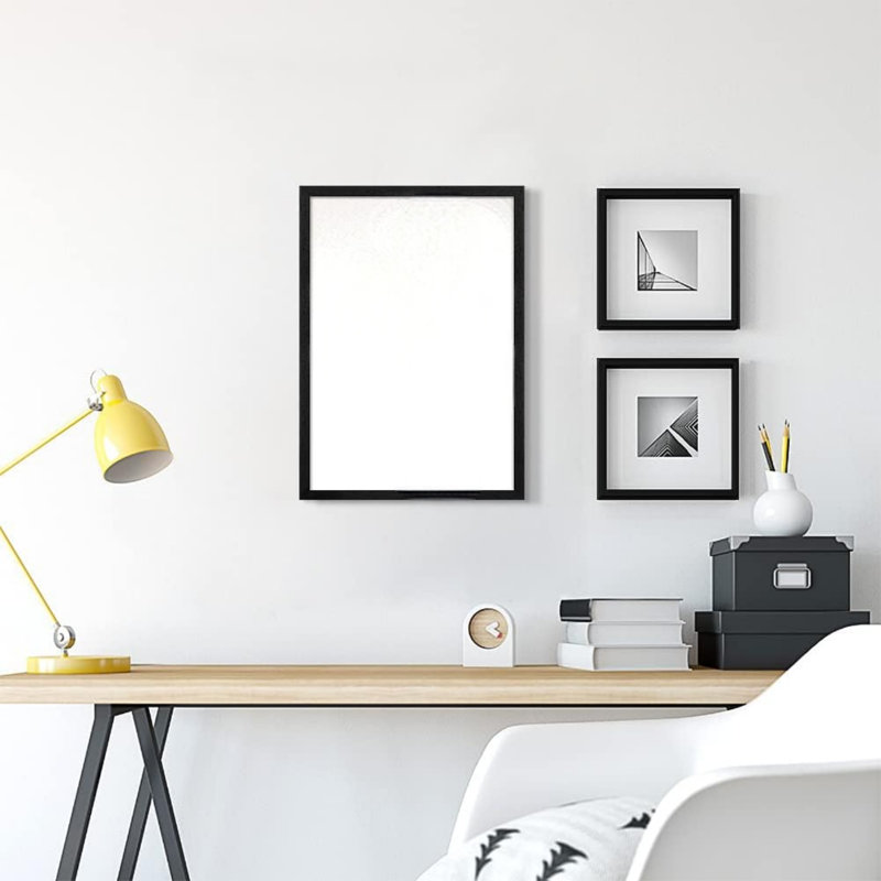 21 x 30 cm Pack of 4 Black Wood Photo Picture Frame