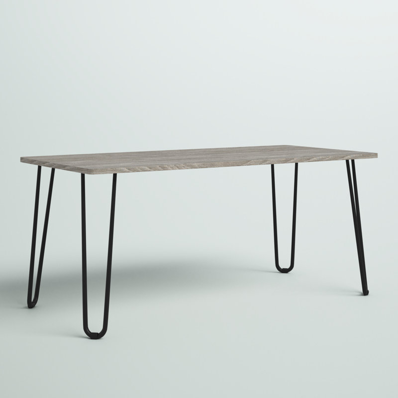 Table basse avec pieds en épingle Bertolt, gris