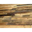 Panneau mural 48 po x 3,2 po en bois récupéré brun