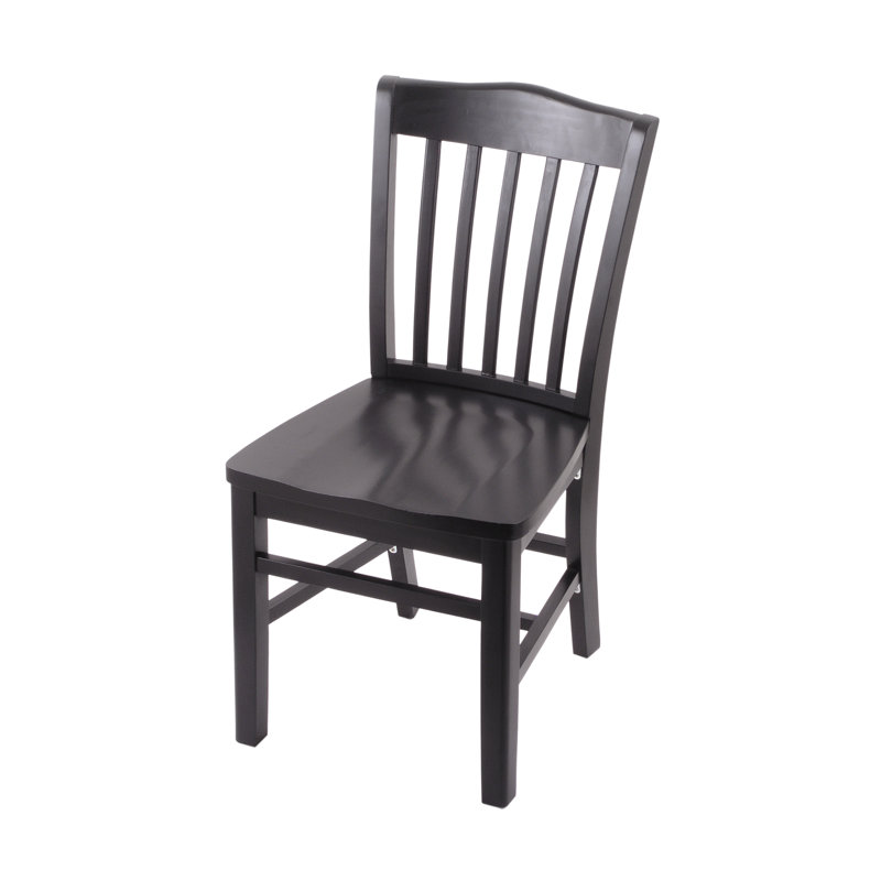 Chaise en bois massif, Noir