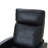 Black Faux Leather Recliner Chair