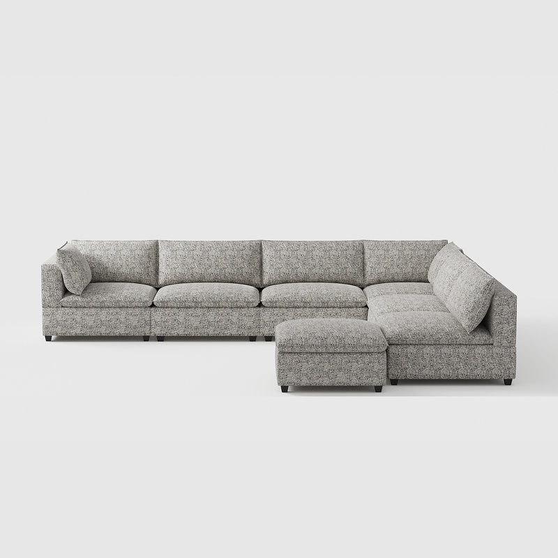 Ekkard Upholstered L-Shaped Sectional Reversible