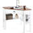 Space-Saving Corner Desk With Drawer And Storage Shelves, Compact Triangle Computer Desk For Home Office Or Bedroom