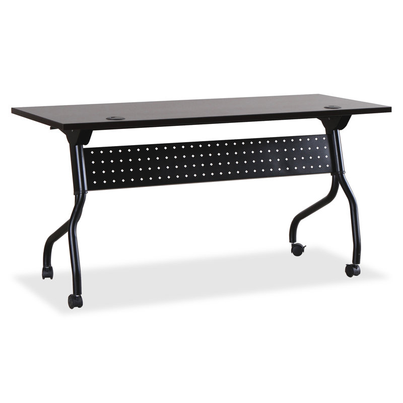Table de formation avec roulettes, H 29,50 po x L 23,63 po x l 47,25 po, Espresso, Noir