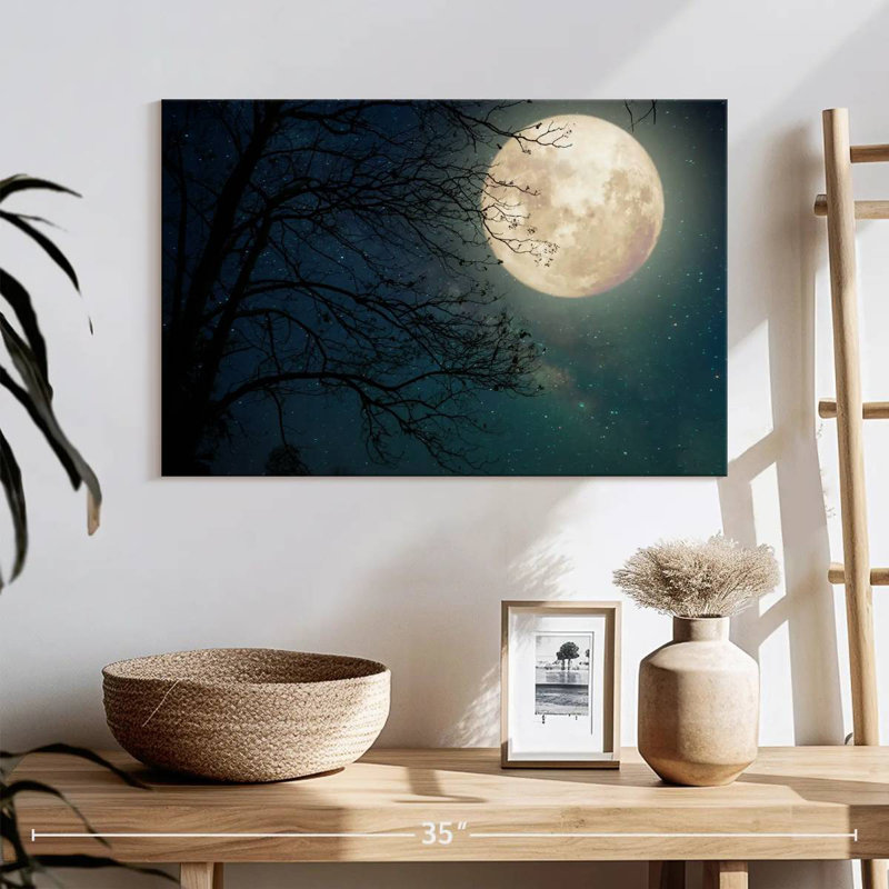 Oberle Starry Sky Full Moon, 16" H x 24" W