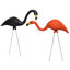Spooky Spooky Halloween Flamingo Lawn Ornament Set