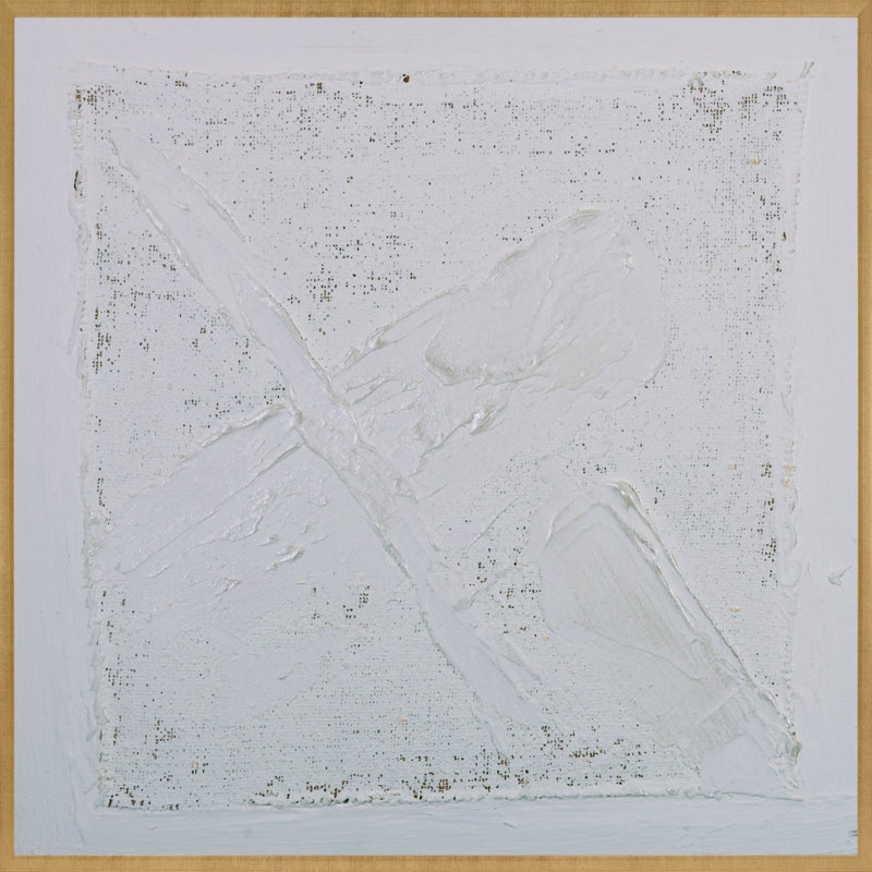 Barry - peinture sur toile, Cadre doré caramel