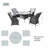 Round Outdoor Dining Set With Cushions-1902182193-1902182195