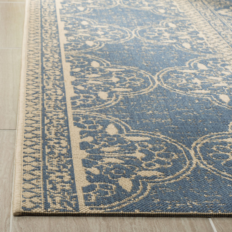 Tapis d'intérieur / extérieur oriental Berardi Linden 100 Performance, Rectangle 5 pi 3 po x 7 pi 6 po