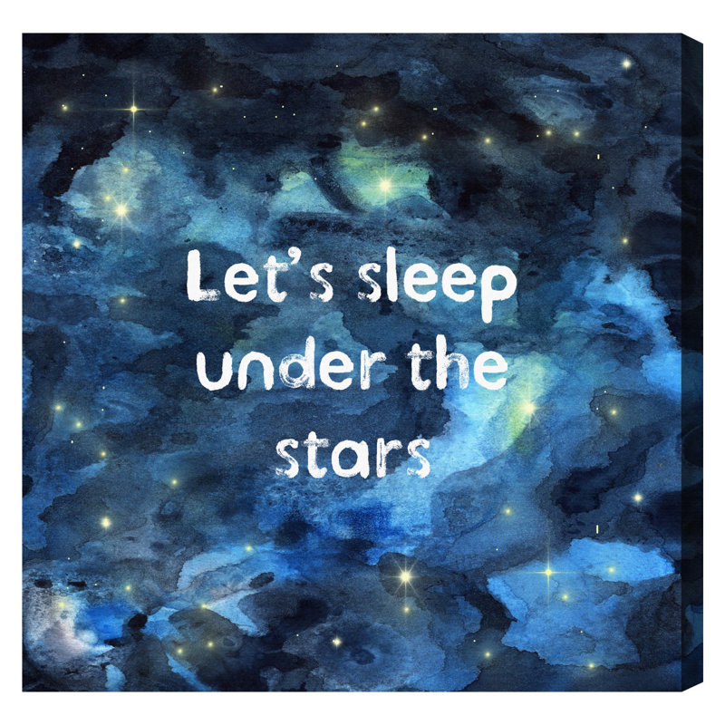 Burst Creative Sleep by the Stars by Olivia's Easel - art sur toile, H 20 po x l 20 po x P 1,5 po
