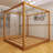 Wood Frame Canopy Platform Bed With Support Legs-1357473431-1357473426