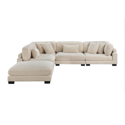 Sumekh 5-piece Modular Sectional With Ottoman