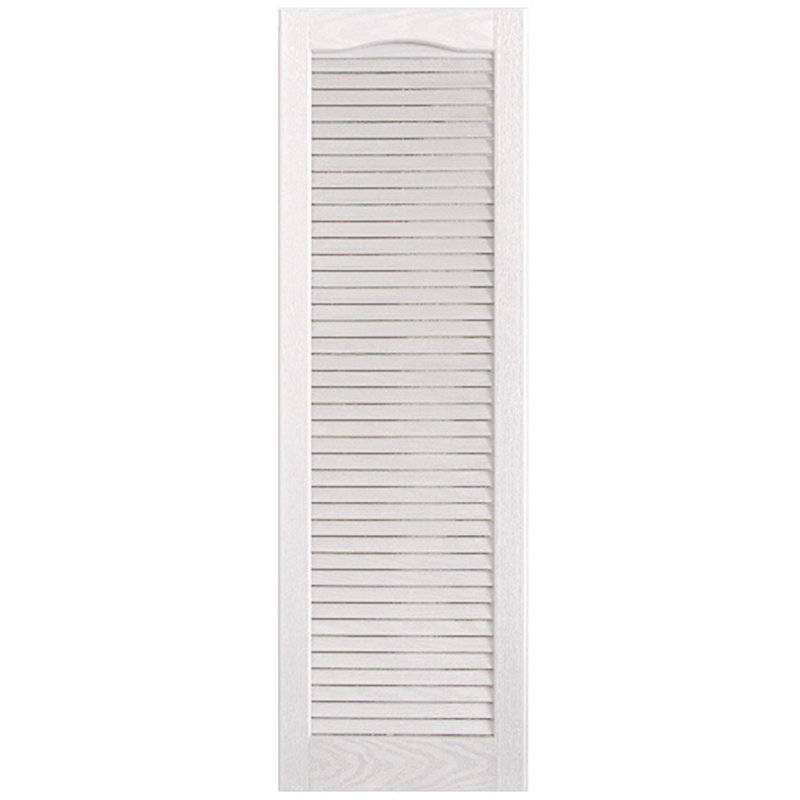 Paire de volets à persiennes cathédrale style pleine longueur ouverts, 64 po, 12 po, Peut être peint