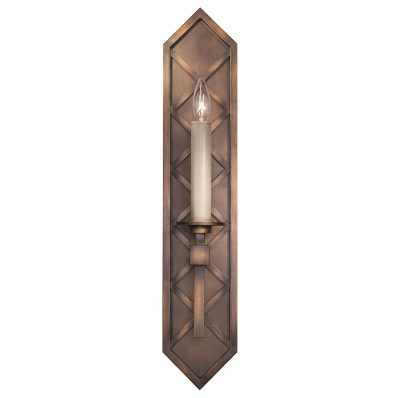 Cienfuegos 1 - Light Candle Wall Light, Antique Bronze