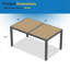 Table de patio d'extérieur en aluminium-876626930