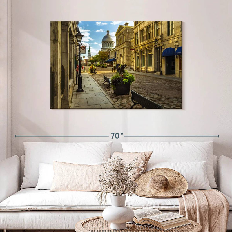 Rorry Cobbled Montreal Streets, 30" H x 45" W