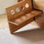 Bureau rectangulaire en bois d'hévéa brun-130371938