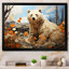 Ours majestueux, pastorale II - animaux, impressions sur toile