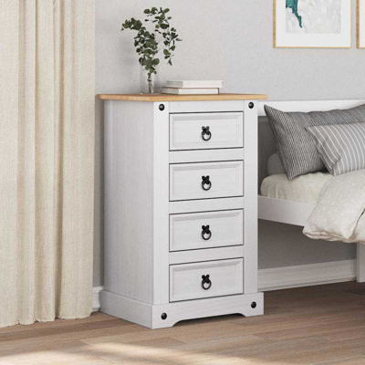 53cm W Solid Wood Bedside Table