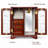 Vintage Jewelry Box with Mirror, Wooden Jewelry Organizer and Storage Case for Women，Brown