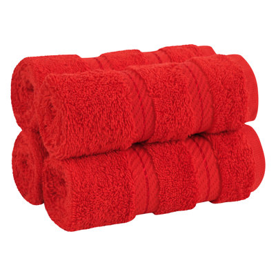 Darcelle 100% Cotton 4-Piece Turkish Washcloth Set