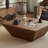 Creative minimal solid wood coffee table-110399656