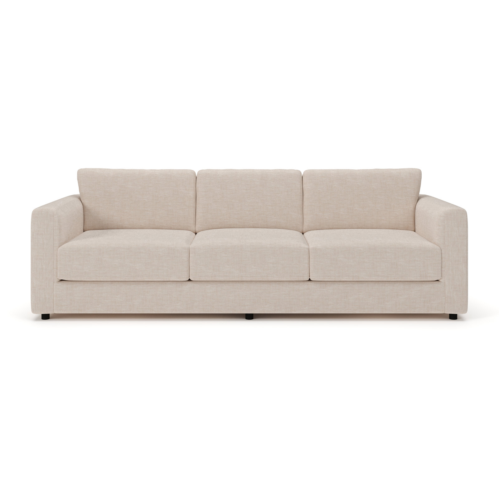 Milo 89" Upholstered Sofa, Lena Sand