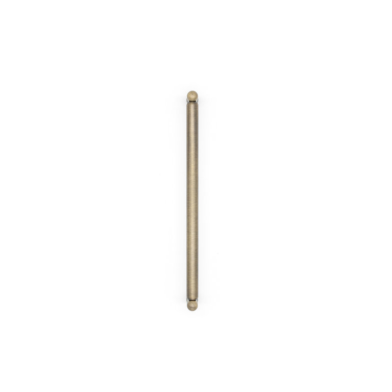 Knurled Bar / Handle Pull, 8", Aged Brass