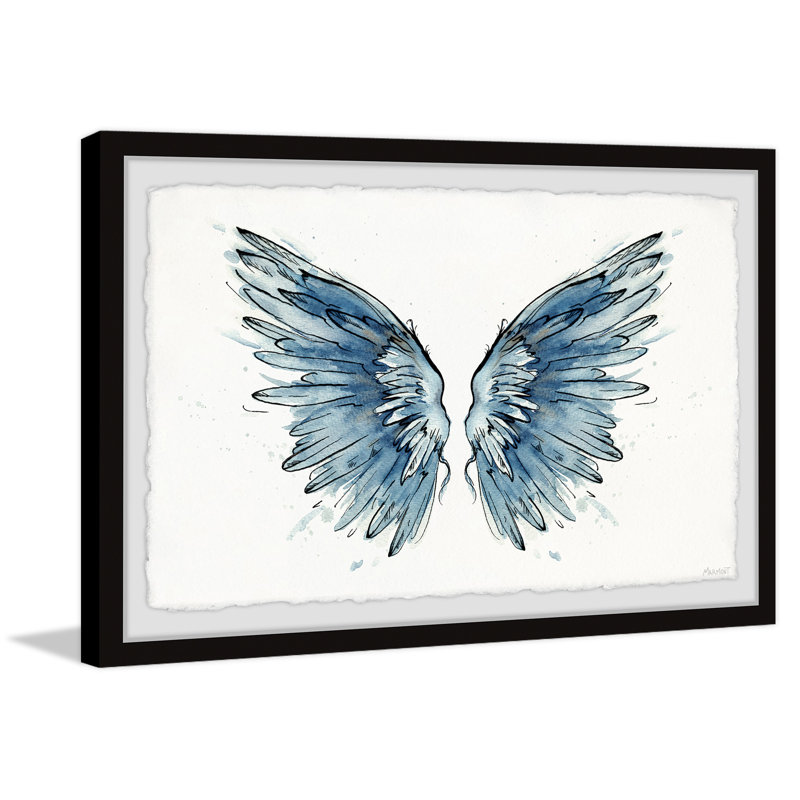 Guardian Wings by Marmont Hill - Single Picture Frame Painting, 20cm H x 30cm W x 3.81cm D