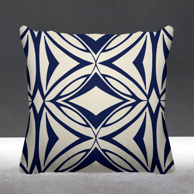 Eamon Abstract Outdoor Reversible Throw Pillow