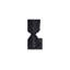 Cassia Cast Aluminum Vase Black