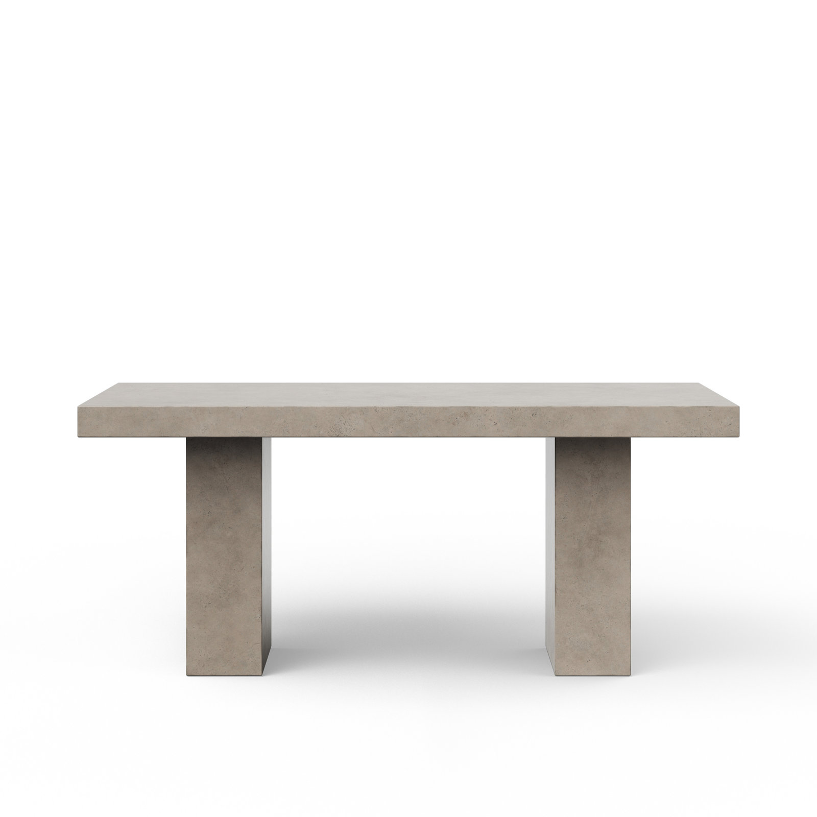 Kareen Pedestal Dining Table, Dark Gray, Counter Table (36.25" Height), 82.75" L x 39.25" W