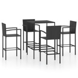 Kristna Square 4 Person 70cm Long Bar Height Dining Set