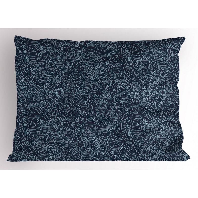 Tea Polyester Floral Sham Set, Twin
