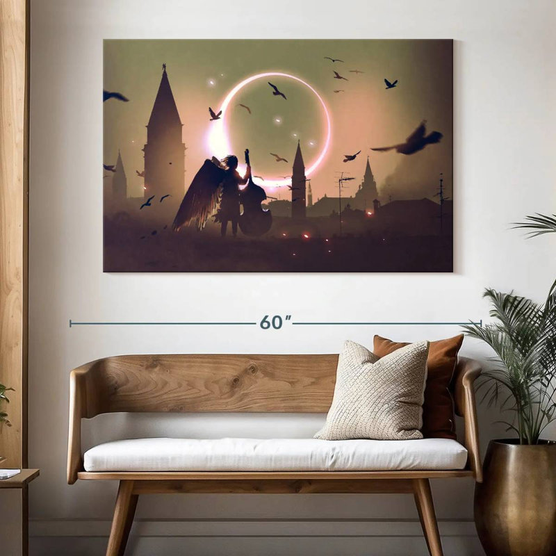 Leisha Dark Angels, 34" H x 51" W