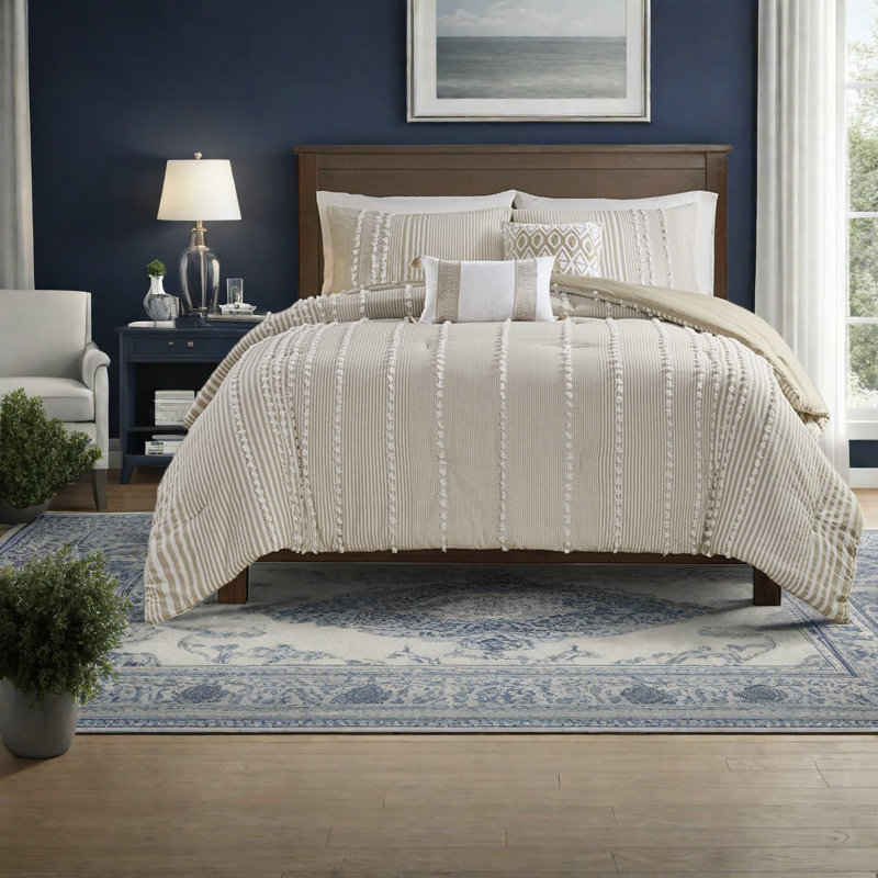 Luxurious Cotton Bedding Sets, Tufted Chenille, Farmhouse Style, Home Comfort