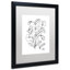 « simple fleur doodle », impression sur toile encadrée-19607758-19607759-70583038