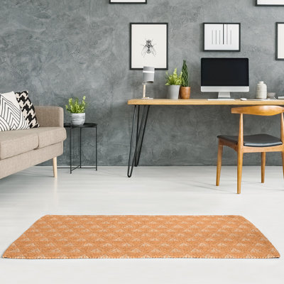 Tapis de saumon minimaliste en ciel d’arbre minimaliste/de zone saumon