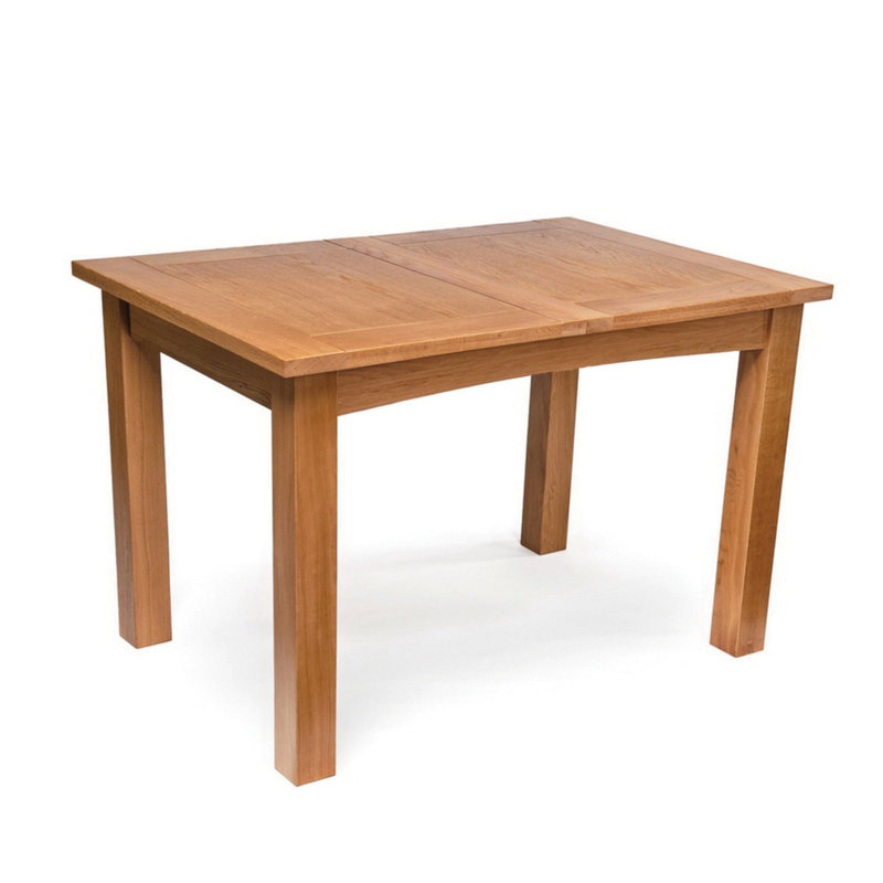 Sorrento 6 - Person Extendable Solid Oak Dining Set, Beige/Brown