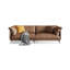 Causeuse modulaire en cuir véritable Coffee Coffee-949492457-949492497-949492511