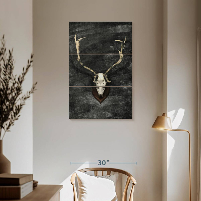 Kerner Trophy Deer Skull, 57" H x 36" W