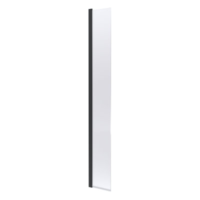 Hudson Reed 300mm Matt Black Wetroom Flipper Screen