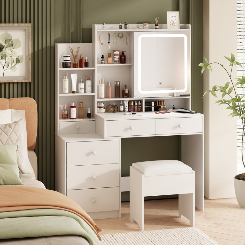 Coiffeuse Jennabelle, Blanc